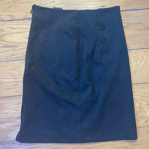 Size 2 black H&M high waist slim skirt
